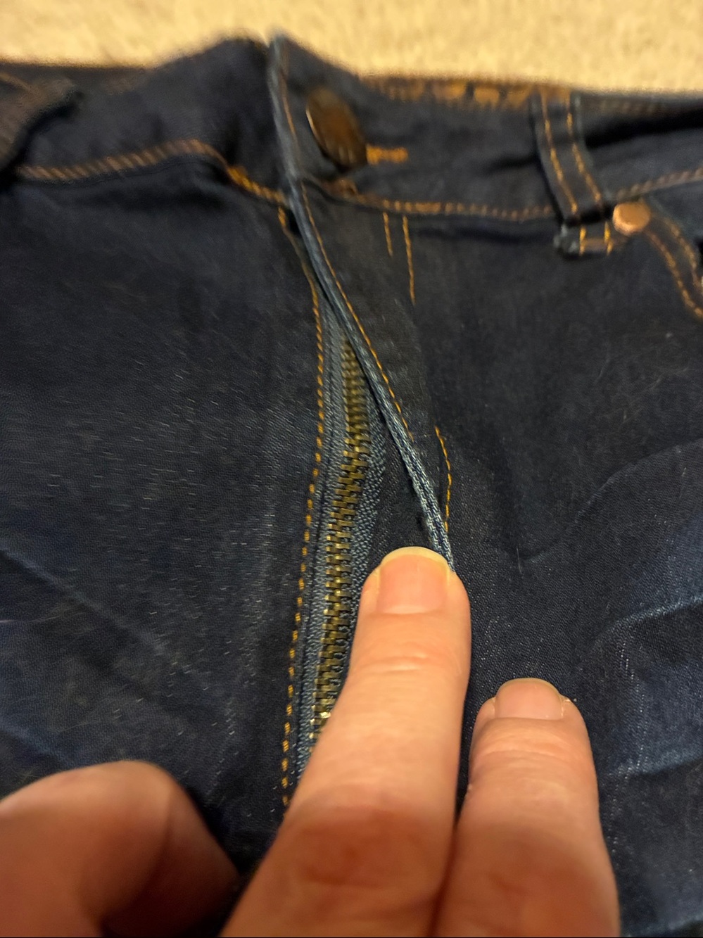 VIP Navy Ripped Skinny Jeans - Picture 5 of 14